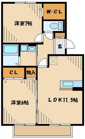 ブレンド下九沢の物件間取画像